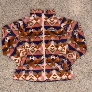 Columbia Youth S (7/8) Aztec fleece zip up